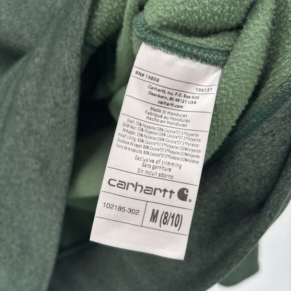 Carhartt Force Extremes Signature Graphic Hoodie Hooded Sweatshirt Women M Green - Picture 6 of 6